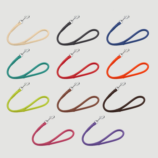 Dogline Soft Leather Round Traffic Lead