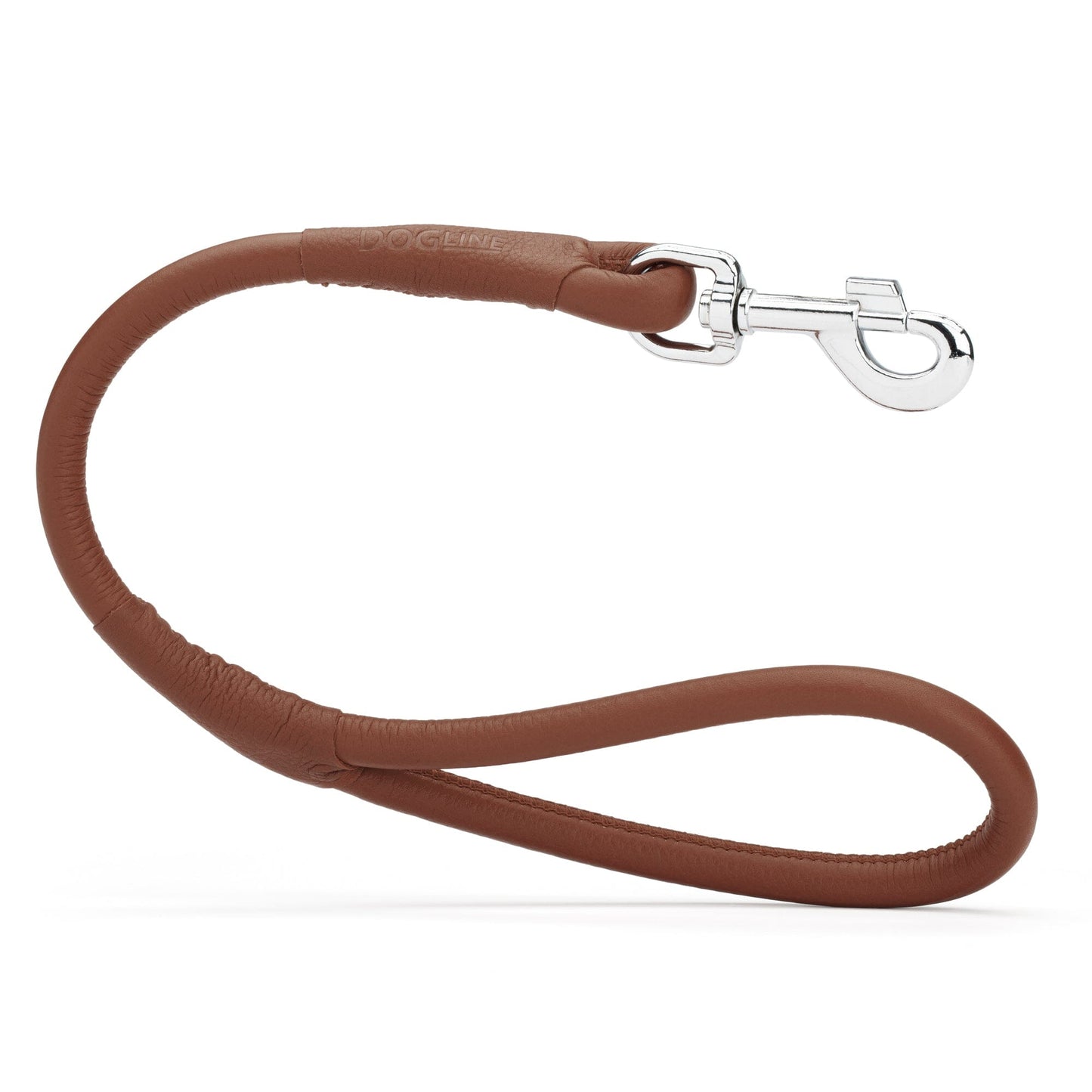 Dogline Soft Leather Round Traffic Lead