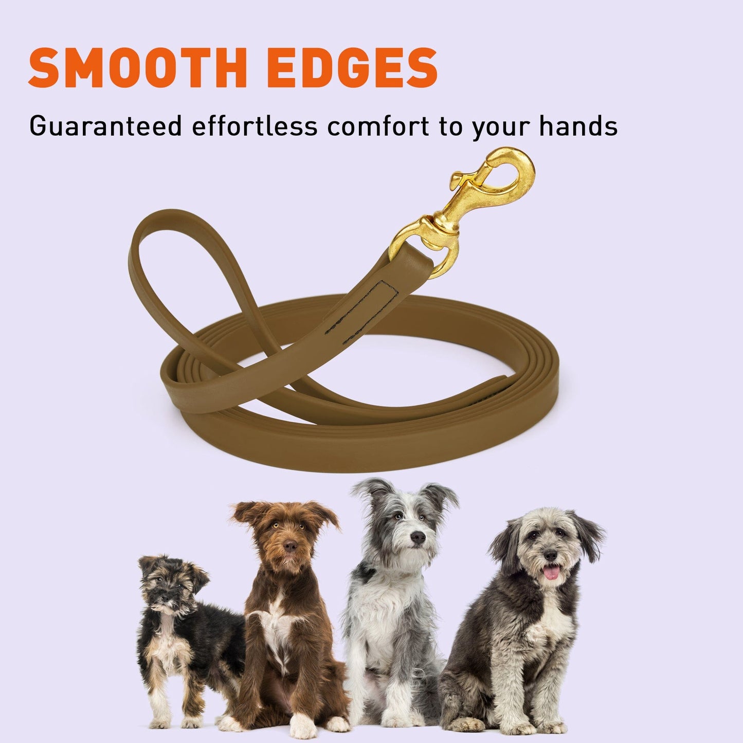 Dogline Viper Biothane Long Line 15 ft Lead with Brass Hardware