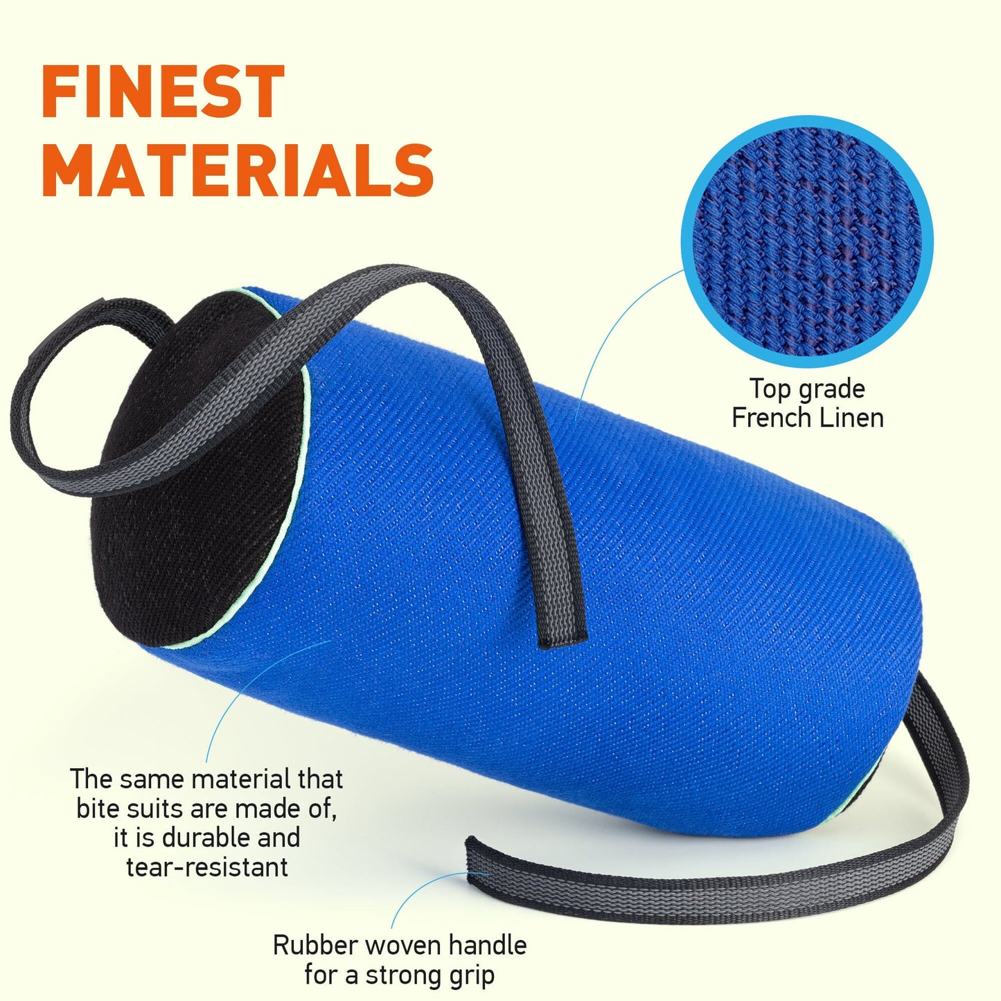 Dogline Viper French Linen Cylinder Bite Roll