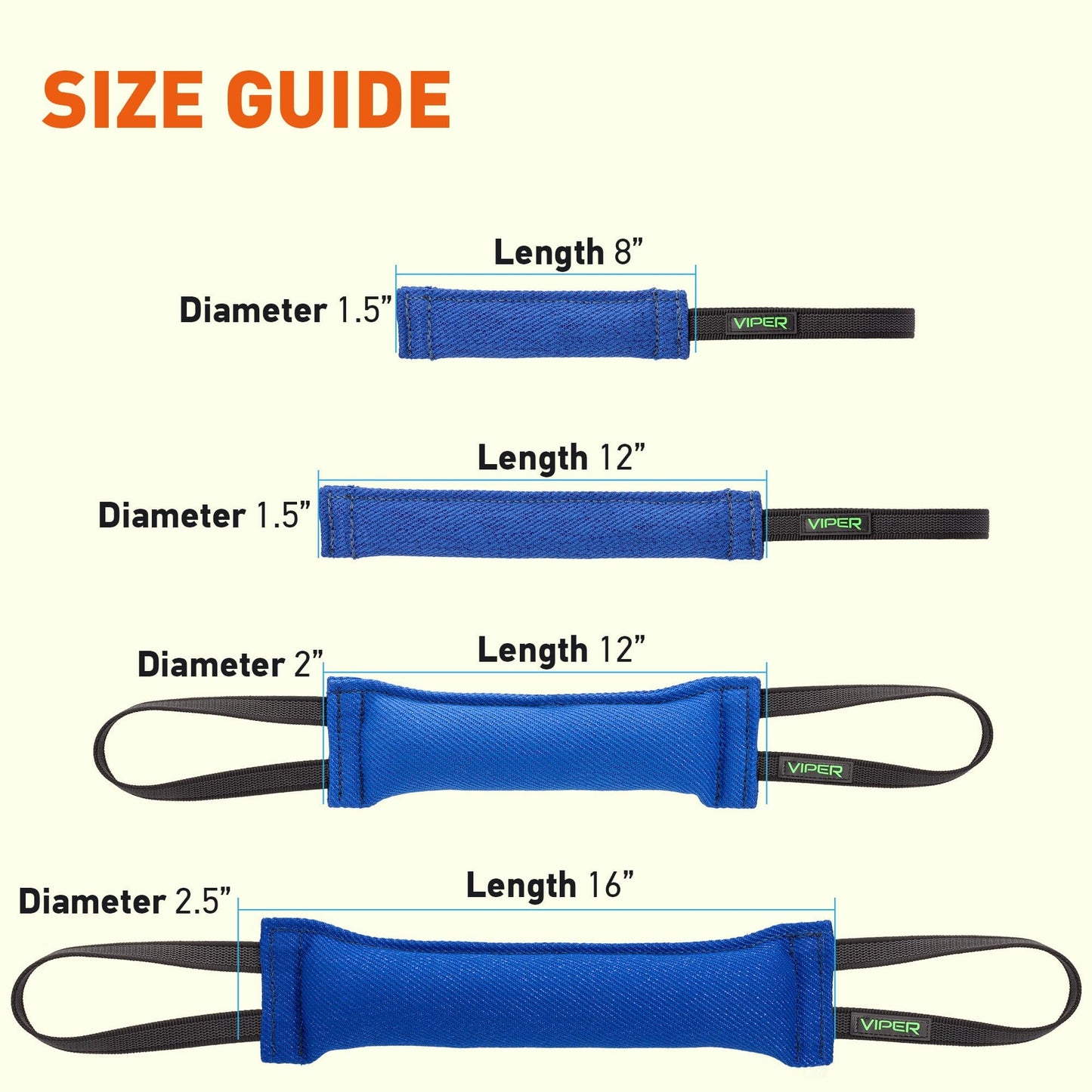 Dogline Viper French Linen Tug