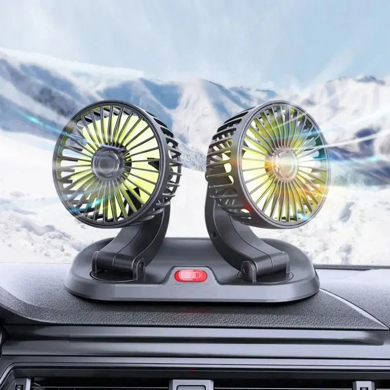 Double Headed Vehicle Fan (CIC922)