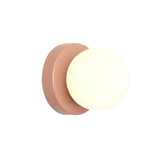Nordic Round Glass Wall Light LED Light With Globe Shade