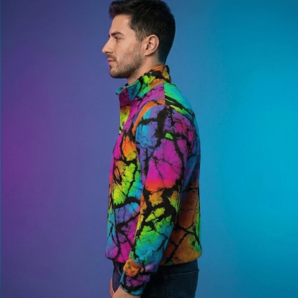 Dreadful Thorns Half-Zip Pullover for Bold Graphic Streetwear Collectors — Full-Bleed AOP 260gsm Lightweight Polyester, Adjustable Collar
