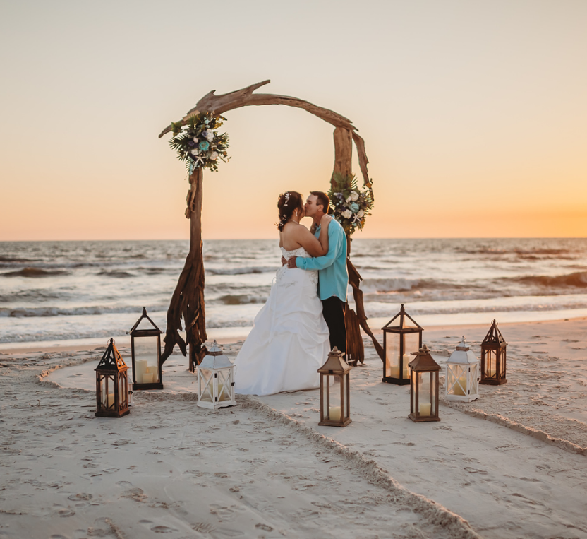 Classic Driftwood Wedding Arbor