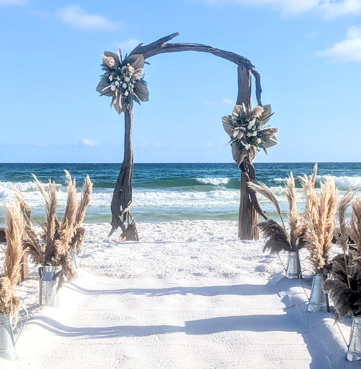 Classic Driftwood Wedding Arbor