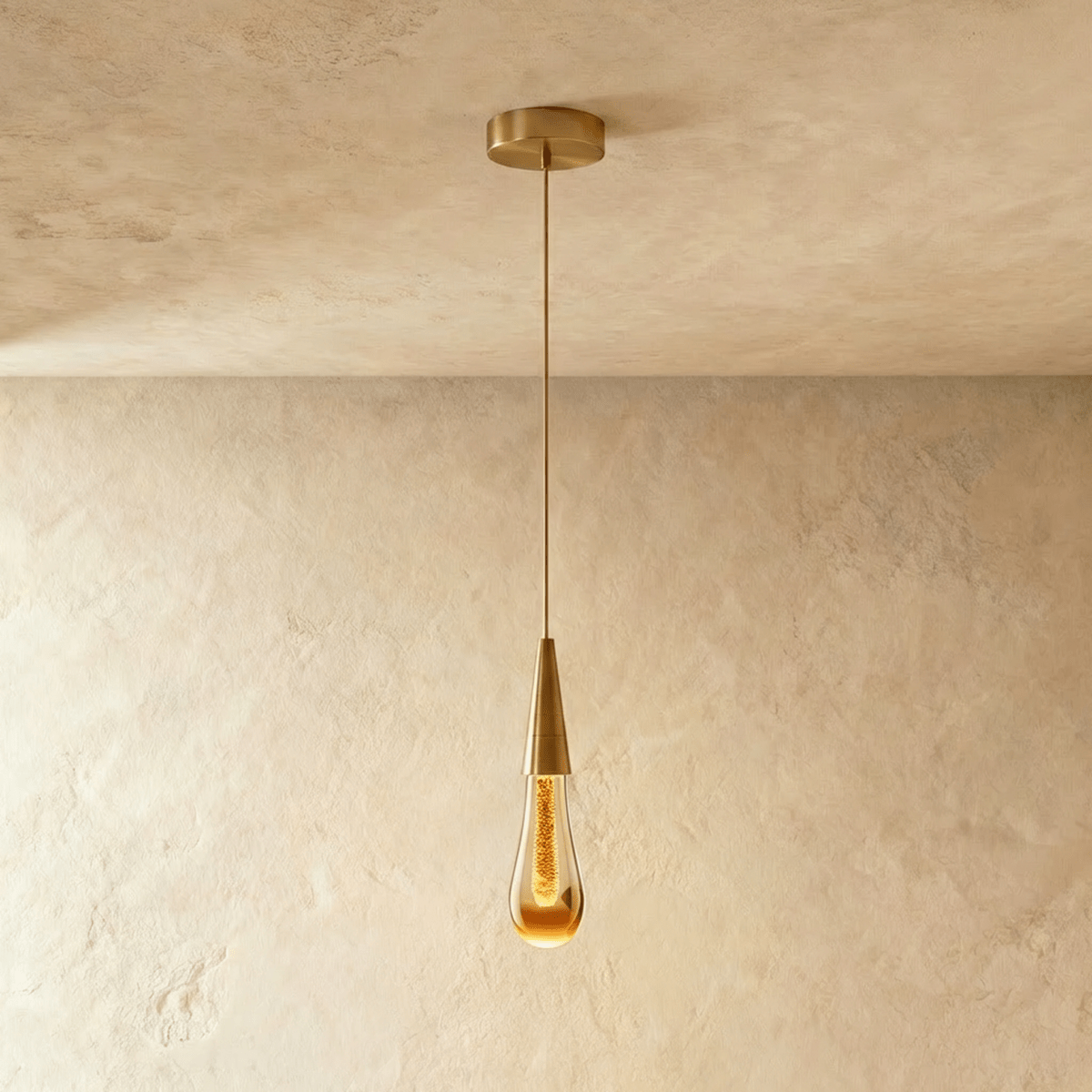 Modern Crystal Drop Pendant Lights With Aluminum Frame And Crystal Shade