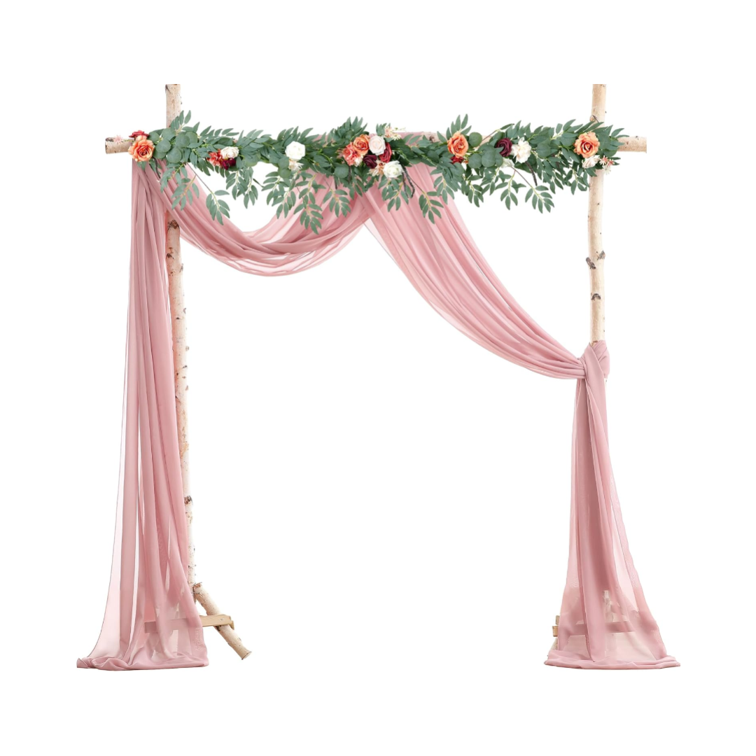 Chiffon Wedding Arbor Drape Rental