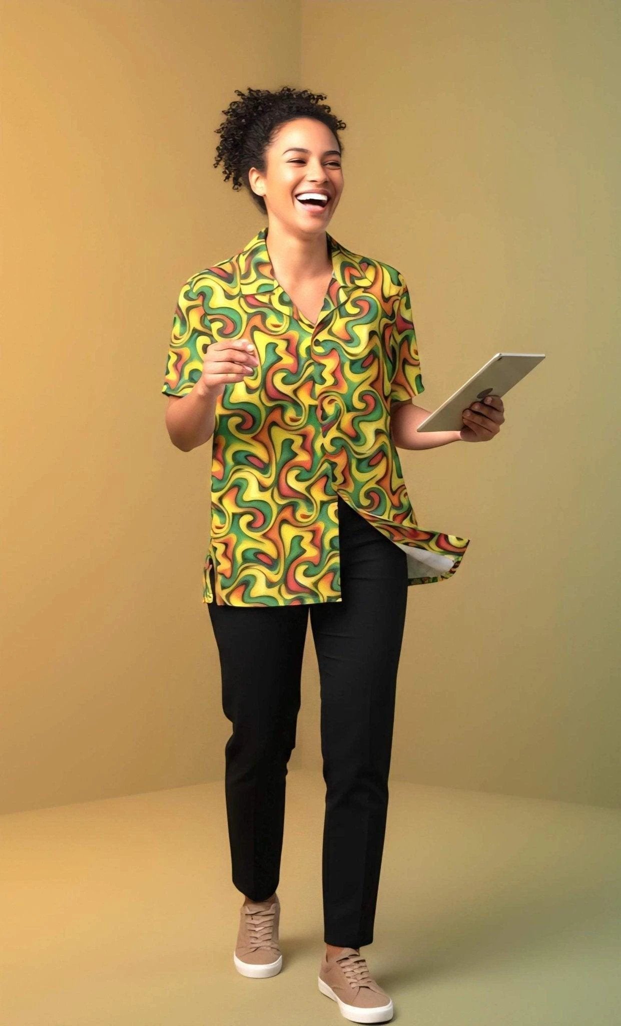 Retro Boundless Swirl Hawaiian Shirt | 70s Psychedelic AOP Camp Shirt for Festival & Summer Style