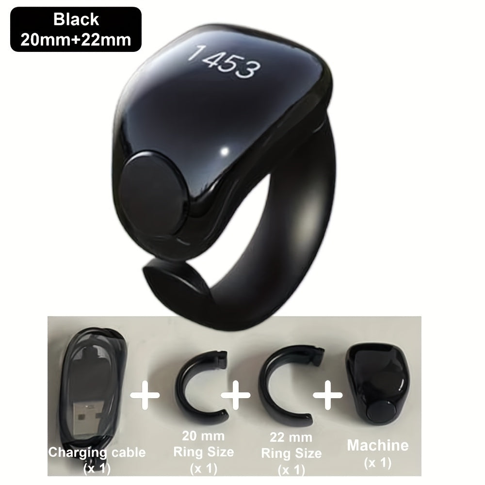 TBSoon iQIBLA Zikr Smart Prayer Ring with OLED Display TJR2K5Z