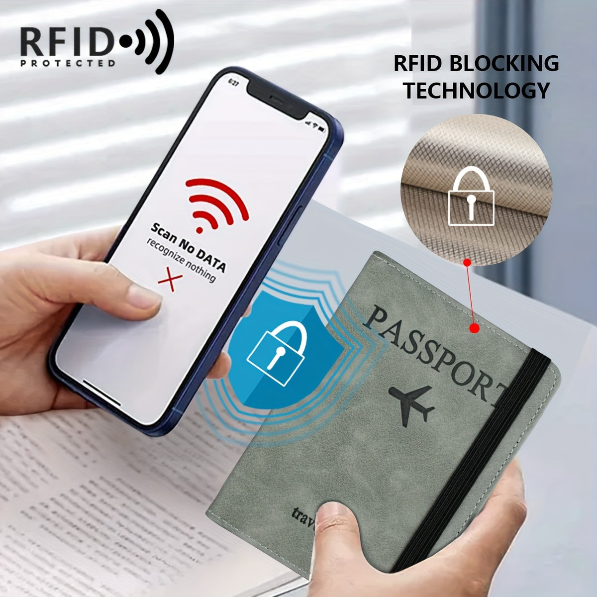 RFID Passport Wallet- HMT24PS