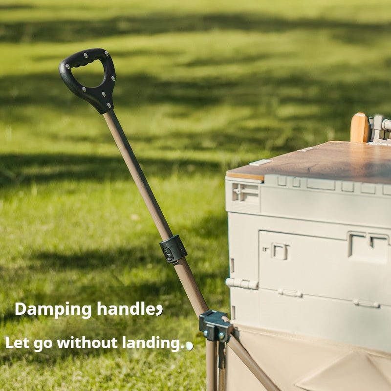 Naturehike Multi-Terrain Gathering Cart Multifunction Foldable Camping Trolley Large Capacity Outdoor Cart Wagon Collapsible 360°