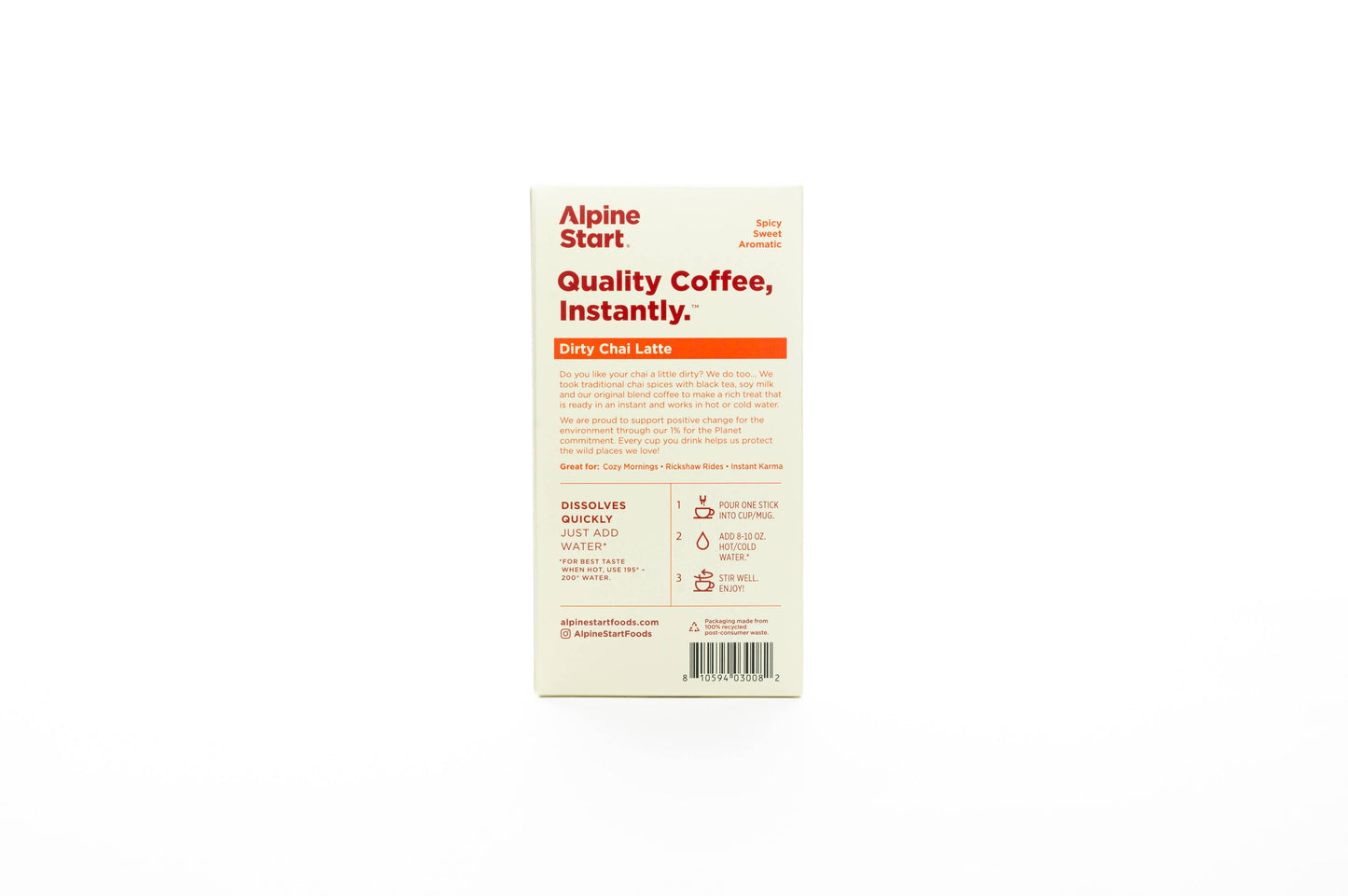Alpine Start - Dirty Chai Blend 6 Pack
