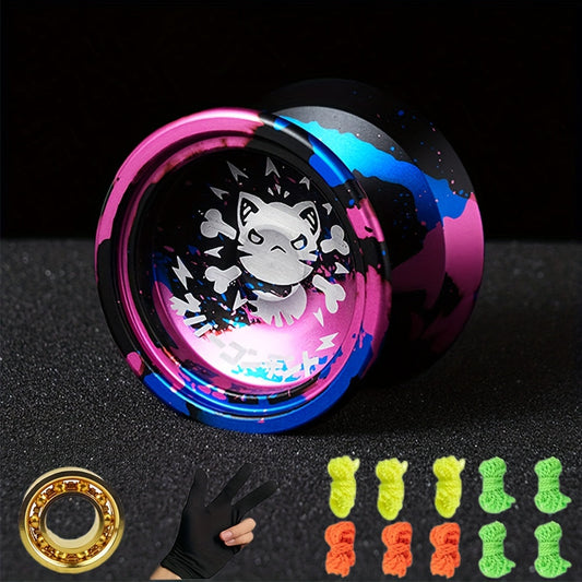 Pro Aluminum Alloy Yo-Yo, Ball Bearing & Rope TJR6L7P