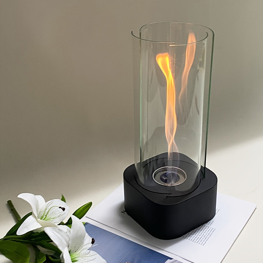 Square Swirl Tabletop Fireplace- HMT14TF