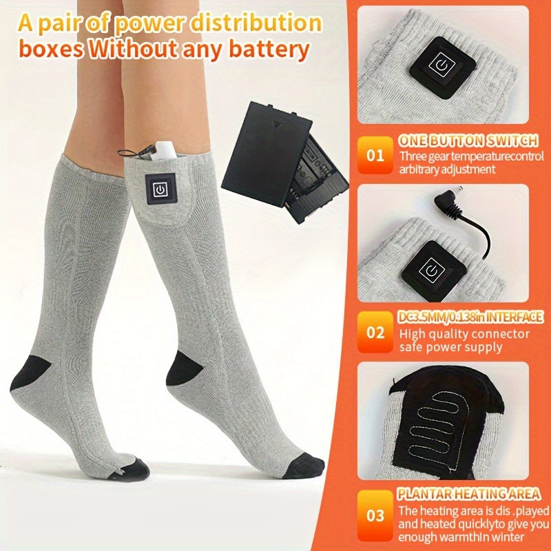 Electric Heated Socks for Cold Weather Outdoor Sports TJR4P2L