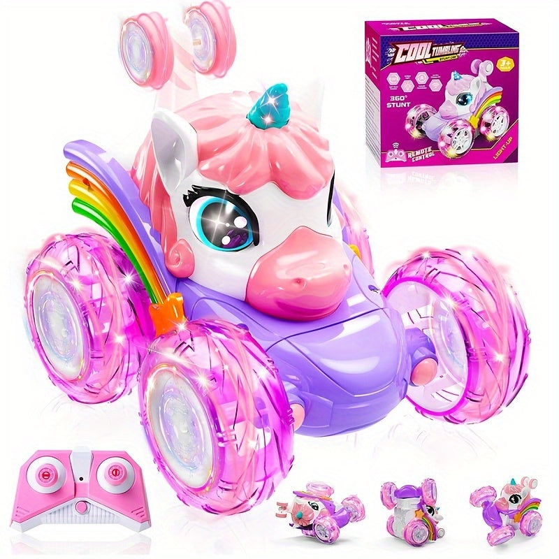 Magical Unicorn Remote Control Car, Light-Up & Transforming TJR4S6G