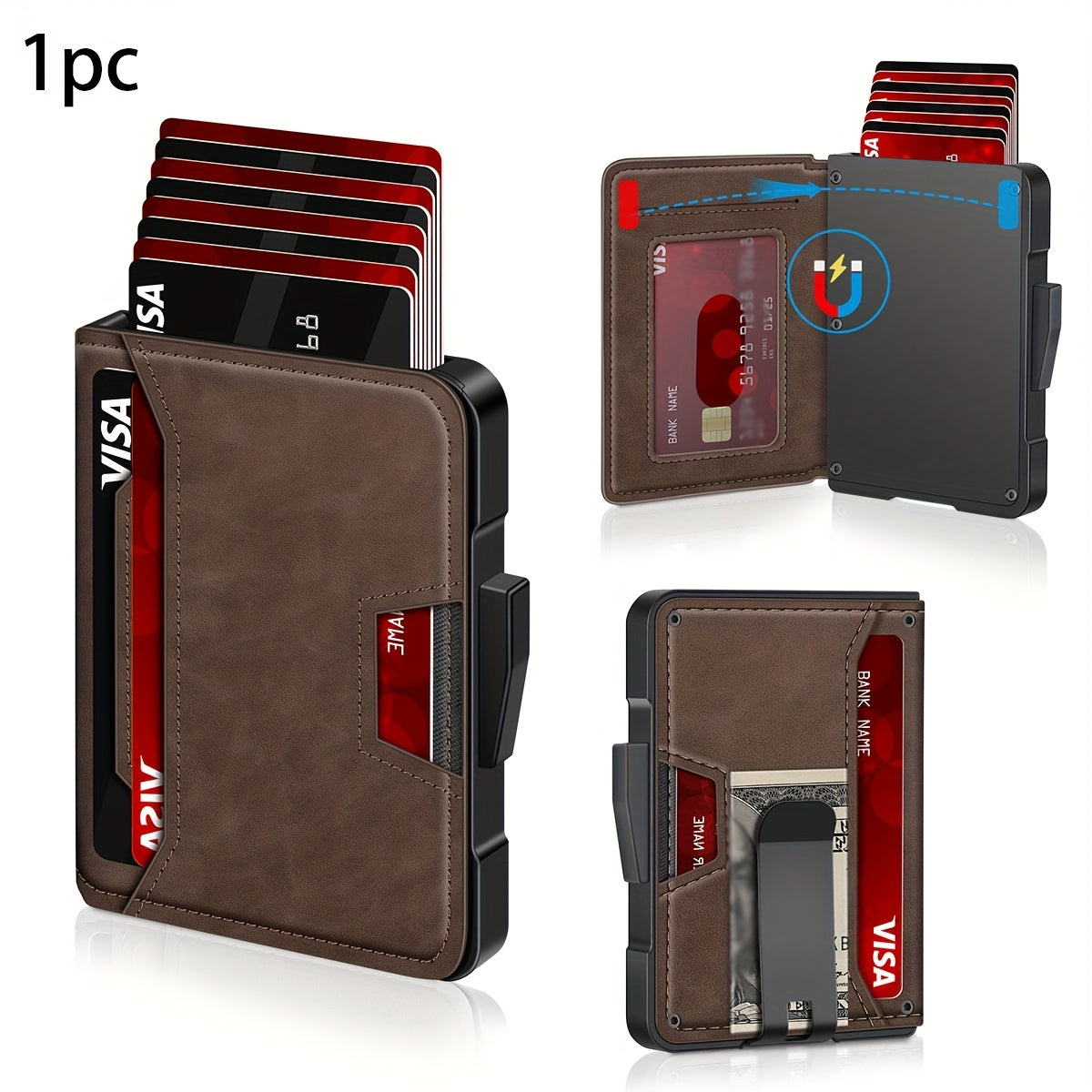 Men's Ultra-Thin RFID Leather Wallet with Card Holder - TJR4K7Y