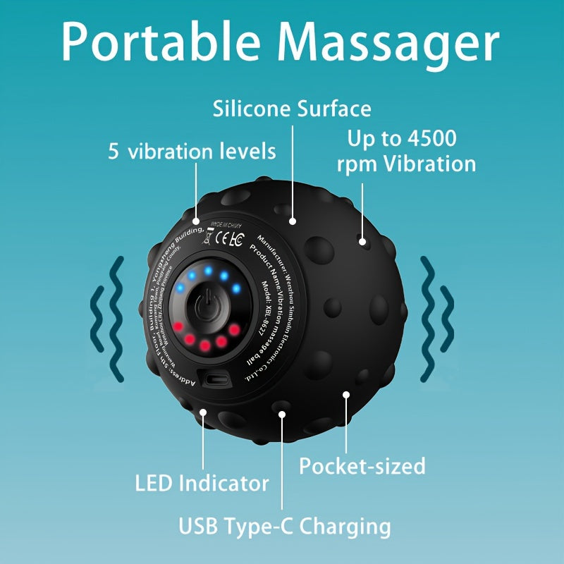 5Speed Rechargeable Vibration Massage Ball-MJ5E