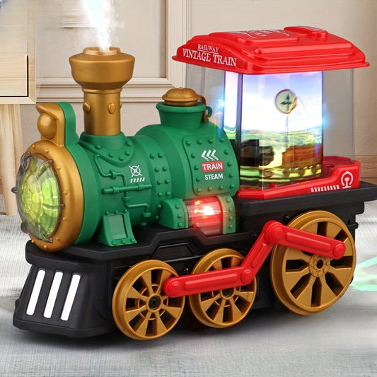 Green Light Music Spray Train, Electric Toy TJR6D8P