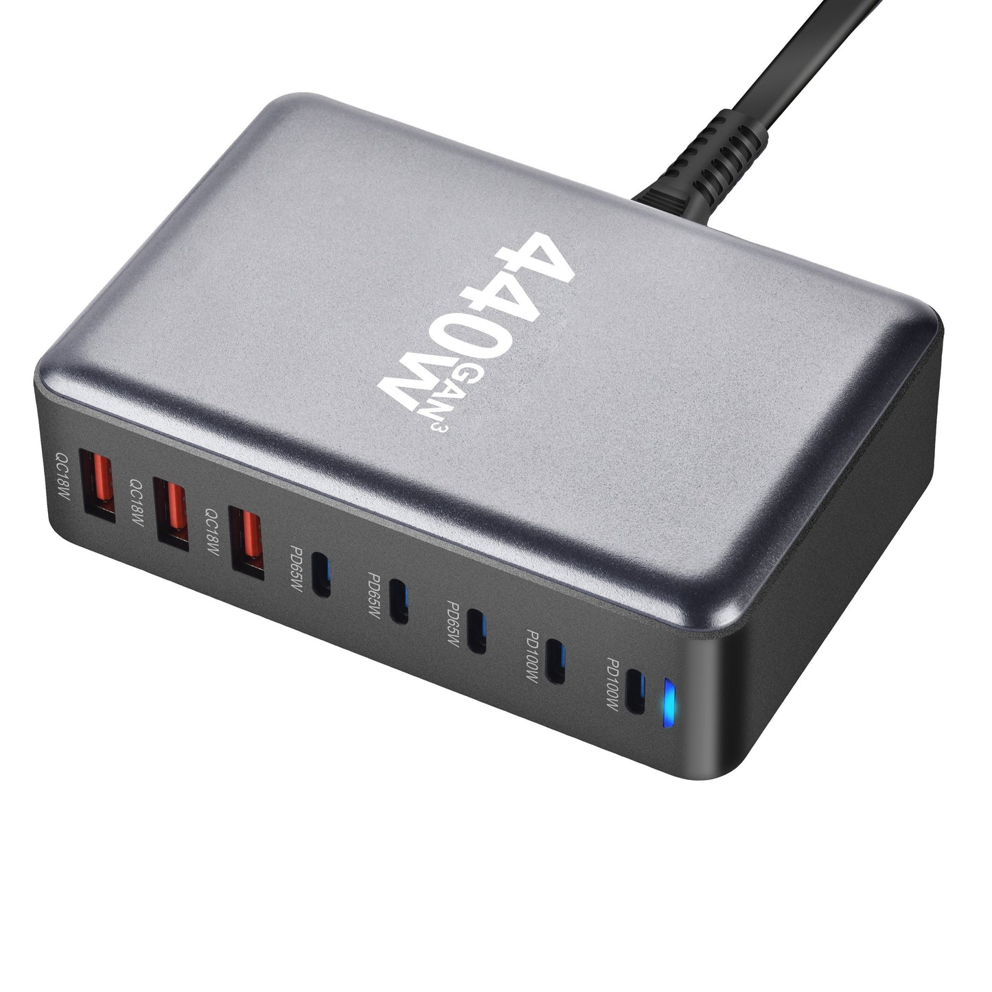 440W USB-C Power Adapter, 8-Port Charging Hub for Laptops TJR1V5Q