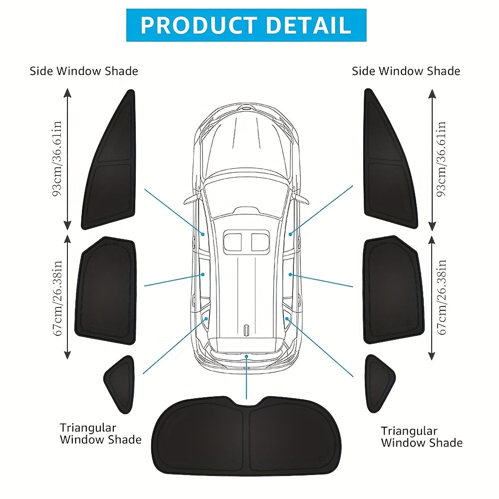 7pc Polyester Sun Shades for NX 2022/2024-8BCF