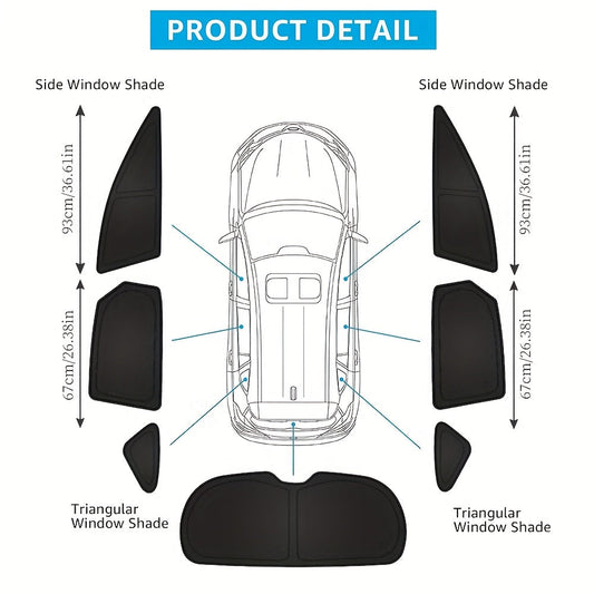 7pc Polyester Sun Shades for NX 2022/2024-8BCF