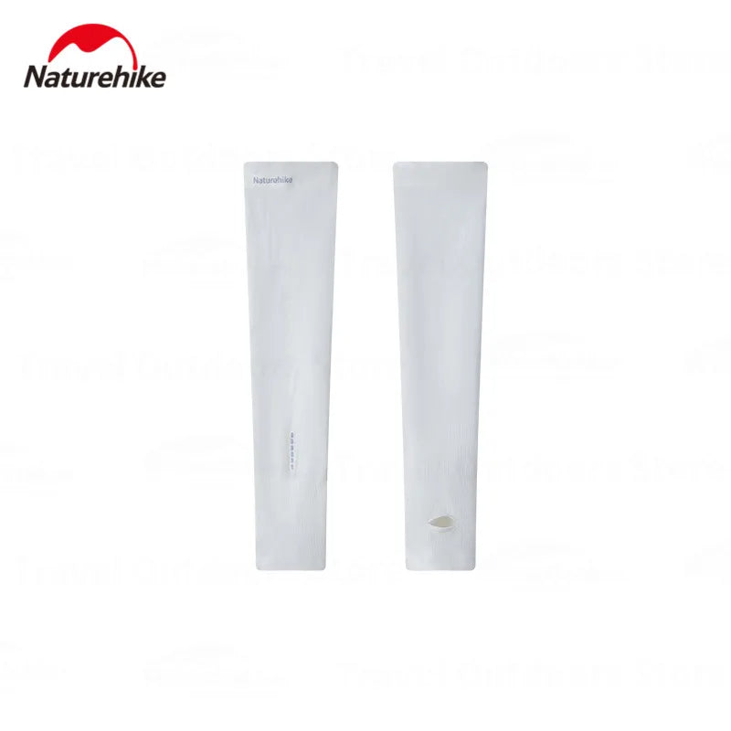 Naturehike POCKET SUN Outdoor Sunscreen Sleeve Sun UV Protection Ice Cooling Arm Cover Unisex Running Biking Non-Slip Long Gloves No Finger Sleeves