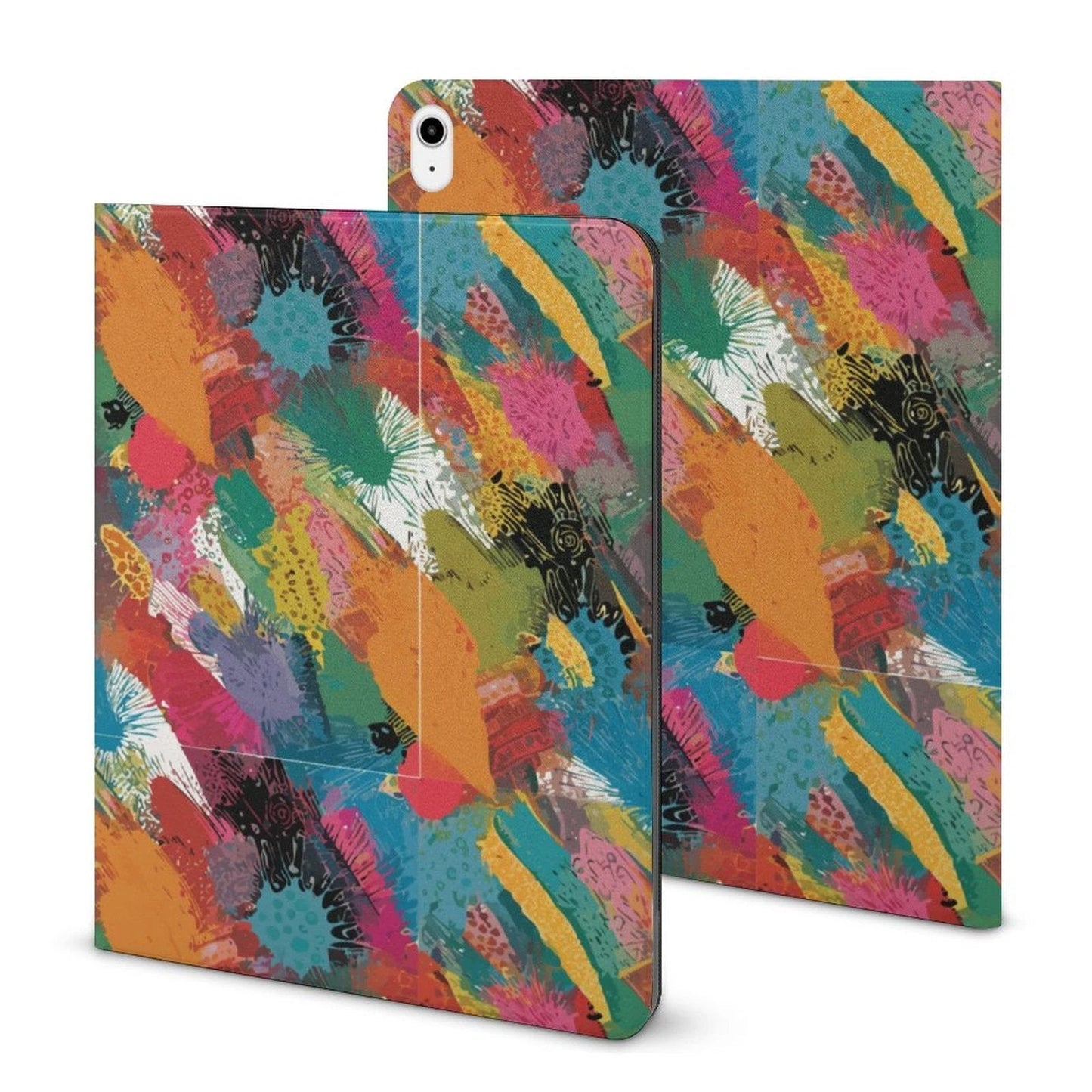 Aesthetic Collector AOP Faux-Leather iPad Case | Book-Style Protector with Apple Pencil Slot & Foldable Stand — Wearable Art for Tablets