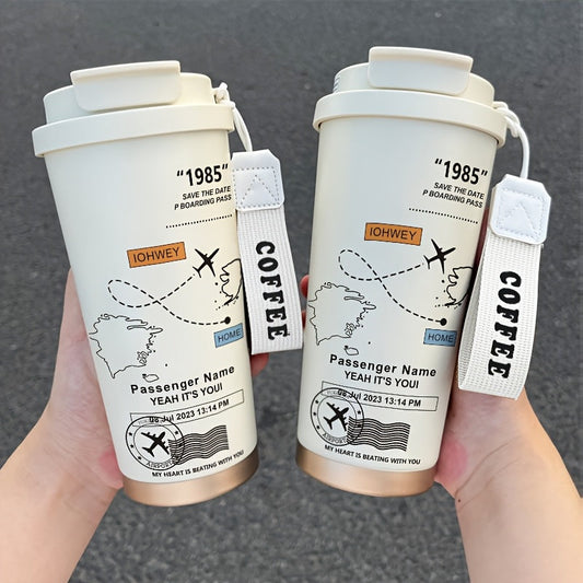 Airplane Route Map Thermos- HMT14TM