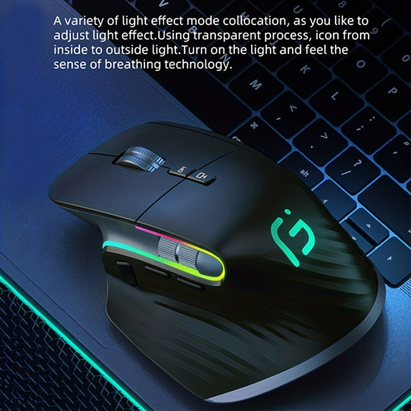 JOMAA 2.4GHz Wireless Gaming Mouse with Silent RGB Backlight TJR7Z2F