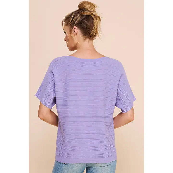 Blakely Soft Rib Short Sleeve Top
