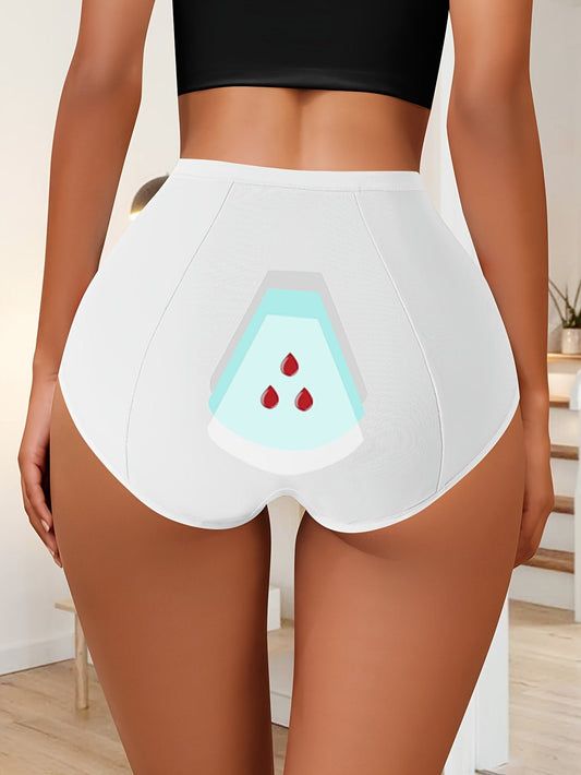 3pcs Women's Leakproof Period Panties, Ultra Absorbent TJR8M5D