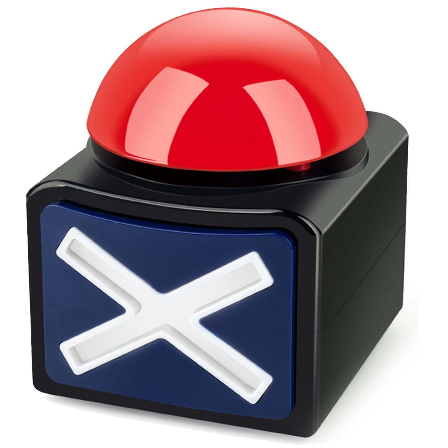 Black & Red Light-Up Sound Buzzer for Trivia TJR9X2M