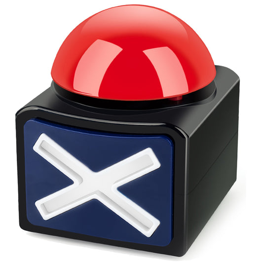 Black & Red Light-Up Sound Buzzer for Trivia TJR9X2M