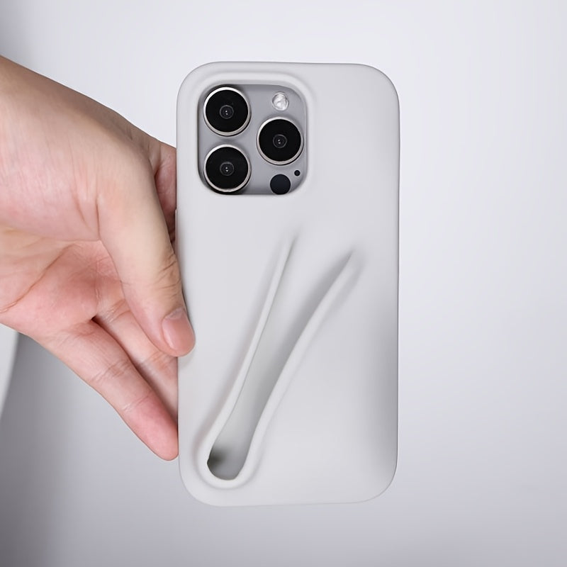 Lipstick Silicone Phone Case for iPhone 15/14/13 Pro -M93W