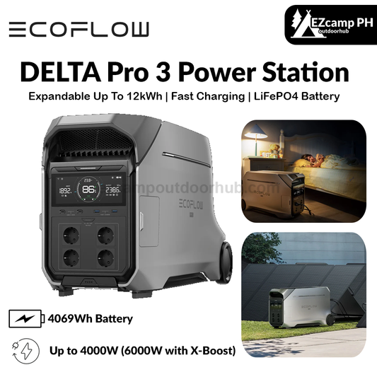 EcoFlow Delta Pro 3 Power Station Portable Home Battery Backup 220V Charging 80% In 1 Hour 4000W Up To 6000W With X-Boost Battery Backup Energy Storage