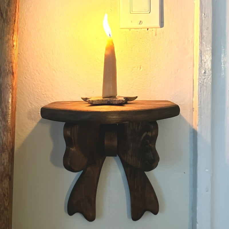 Versatile Wooden Butterfly Bow Display Stand - P2DF