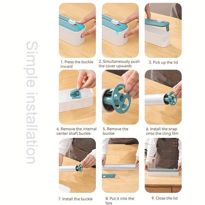 Plastic Film Cutter, Magnetic Fresh Wrap Dispenser – TJR1T5X