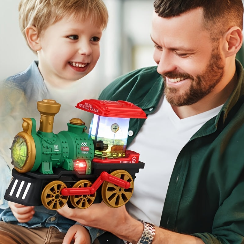 Green Light Music Spray Train, Electric Toy TJR6D8P