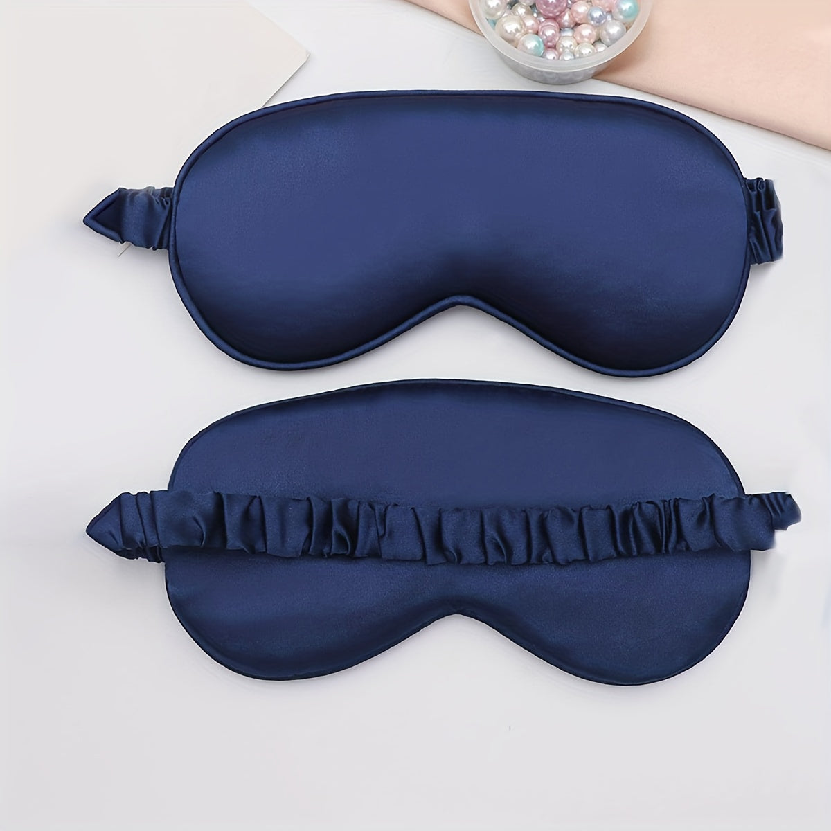 Shading Sleep Eye Mask Imitation Silk Ice Feel Comfortable - D3NK