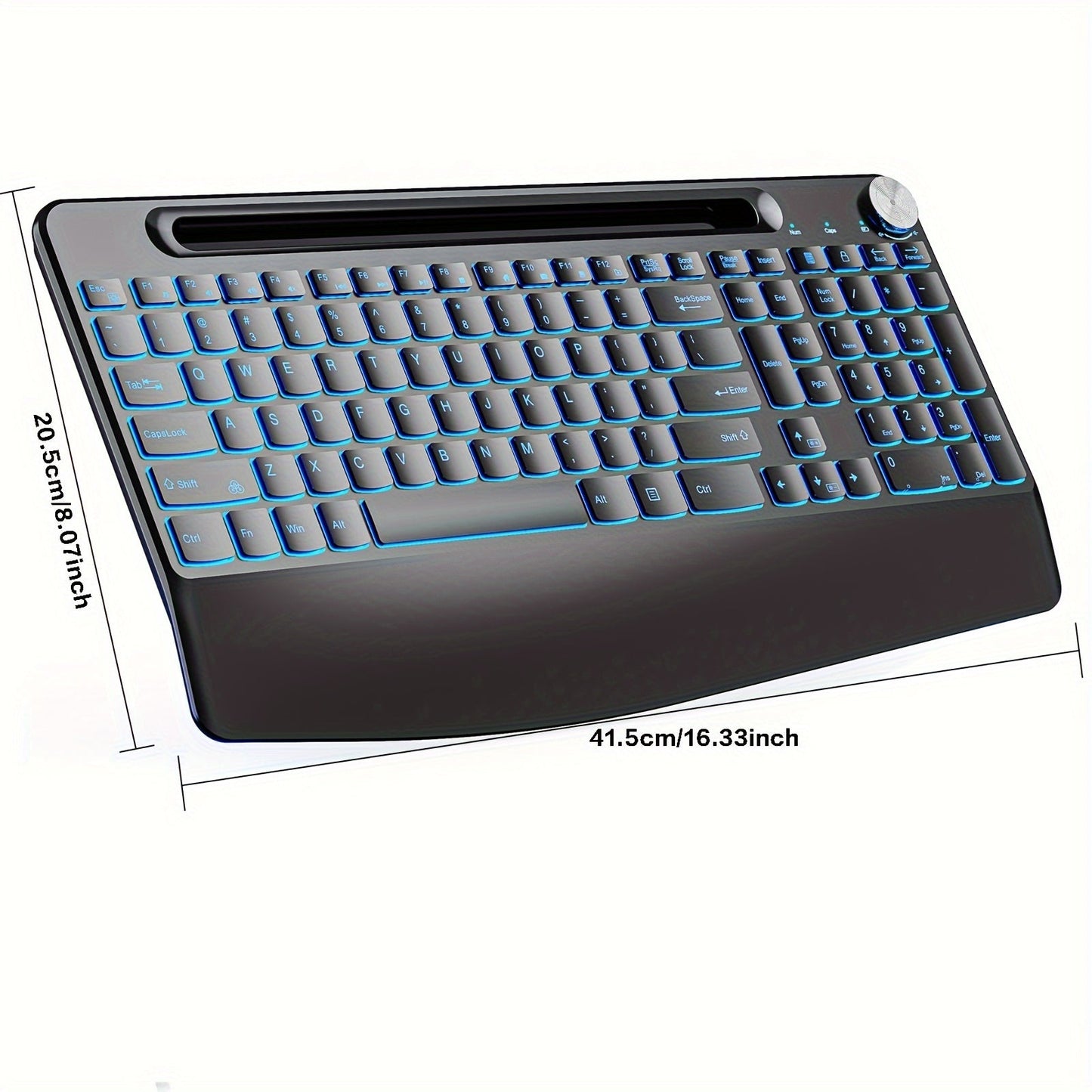 JOMAA Ergonomic Wireless Keyboard & Mouse Combo, RGB Backlit TJR1K6M