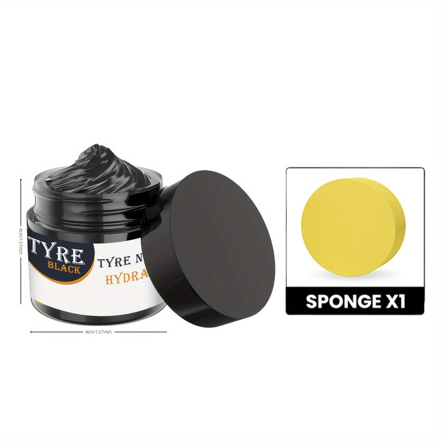 Black Plastic Restoration Cream for Car Dashboard & Furniture TJR5V3P