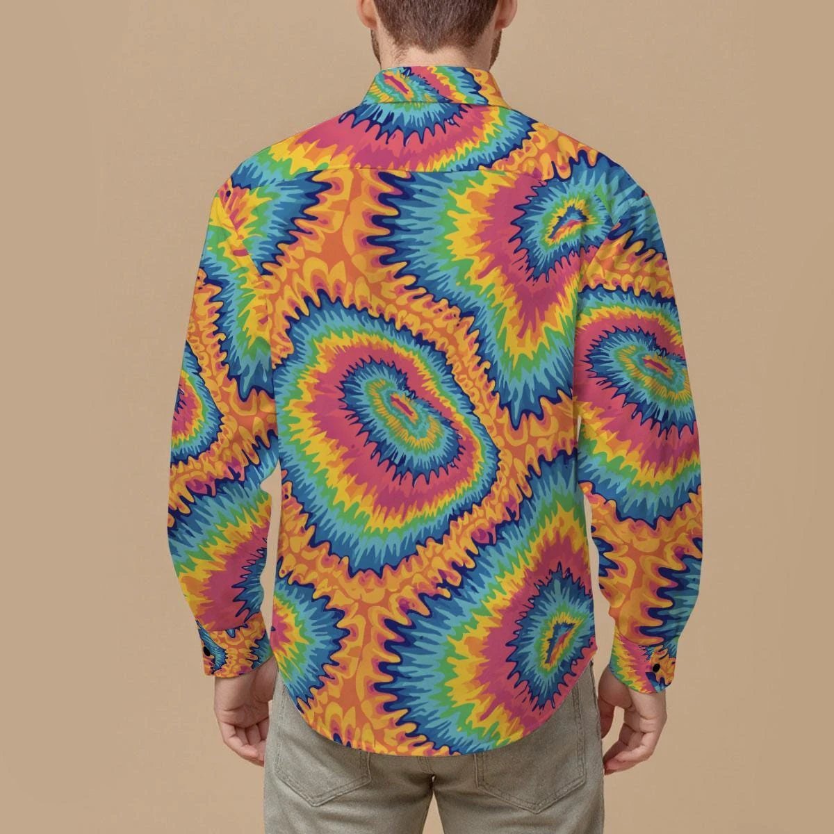 Psychedelic Rainbow Spiral Tie-Dye Shirt