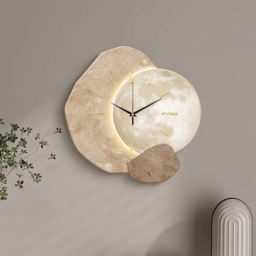Moon Phase Minimalist Wall Clock-C1H2
