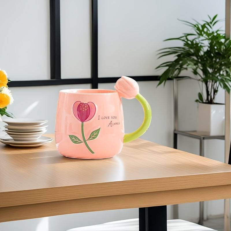 Creative Tulip Ceramic Mug - XI0C