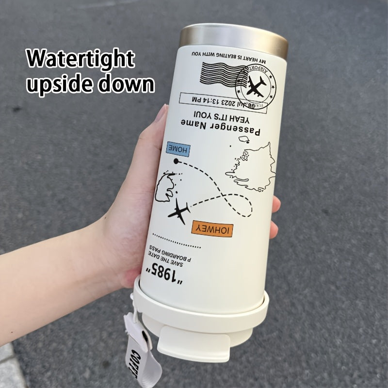 Airplane Route Map Thermos- HMT14TM