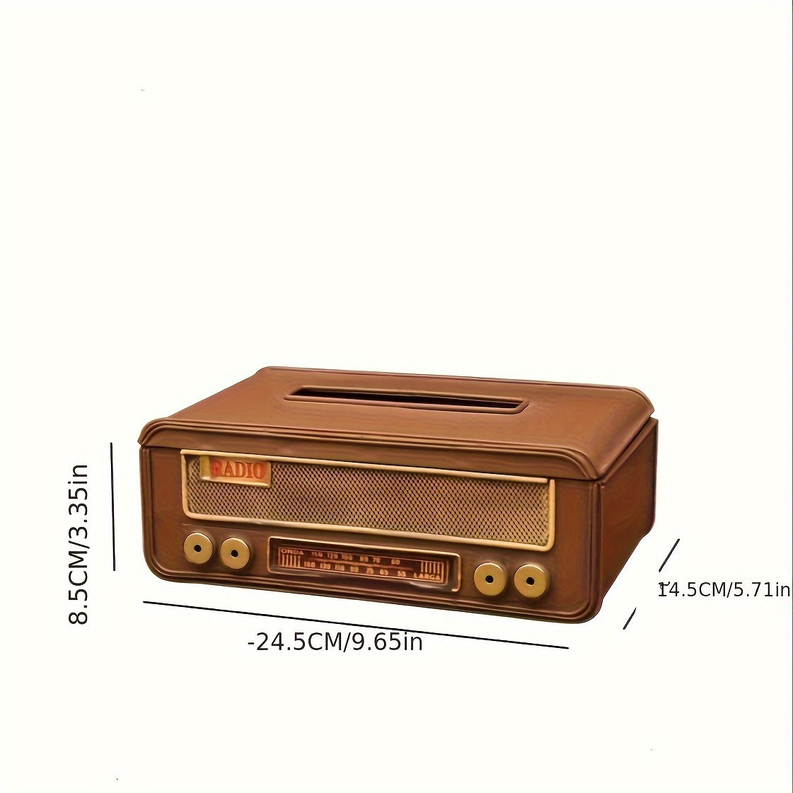 Retro Radio Tissue Box- HMT24TB