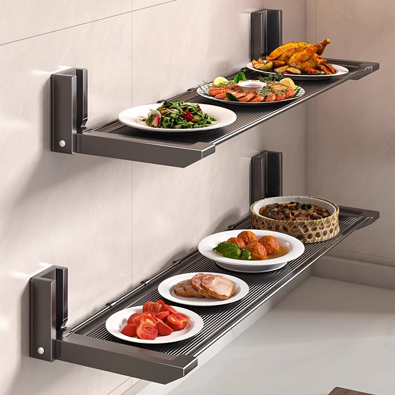 WallMounted Folding Kitchen Rack-B411