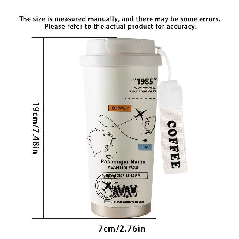 Airplane Route Map Thermos- HMT14TM